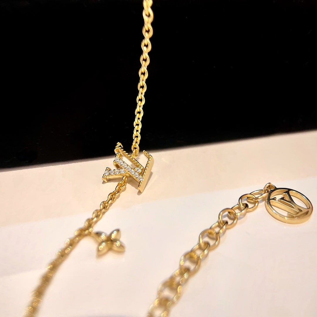 [Lunabriance]LOGO STAR MOTIF GOLD BRACELET