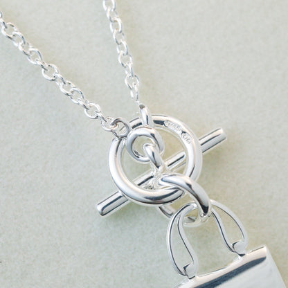 [Lunabriance]POP H PEDANT SILVER NECKLACE