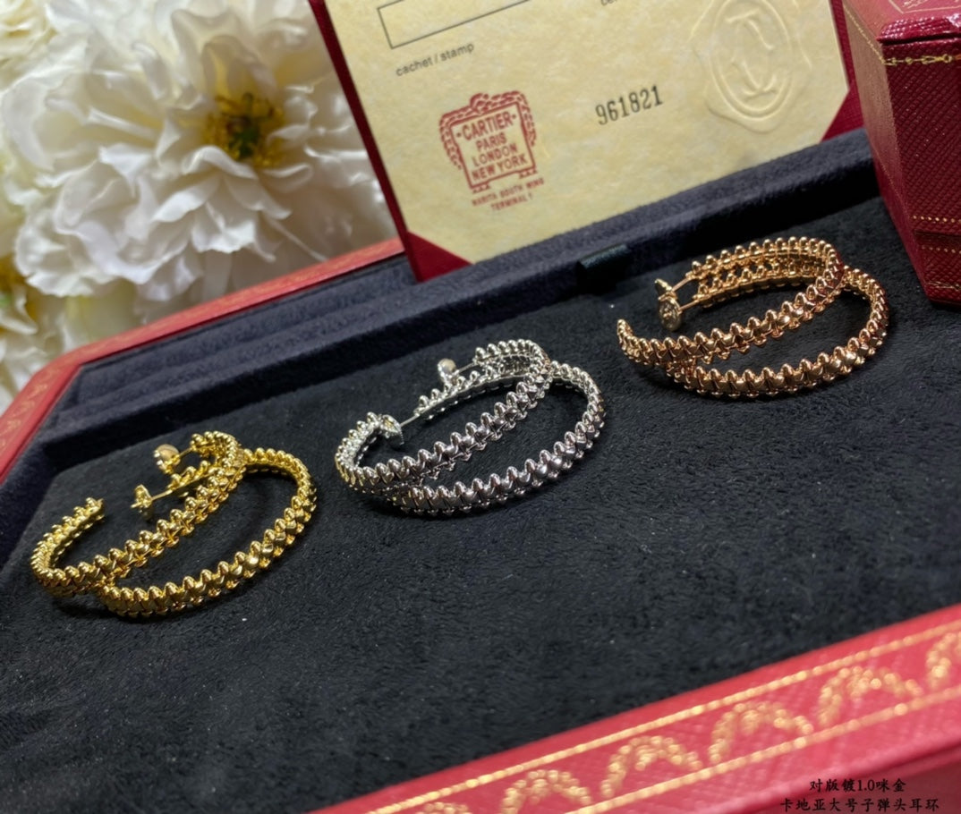 [Lunabriance]CLASH LARGE HOOP EARRINGS