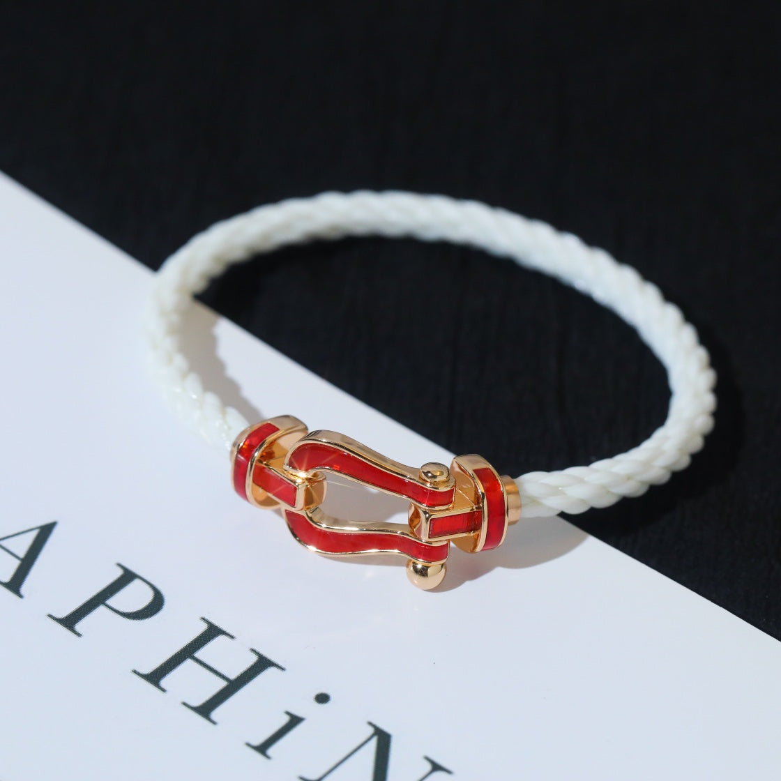 [Lunabriance]FORCE 10 WHITE TEXTILE DIAMOND PAVED