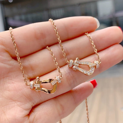 [Lunabriance]FORCE 10 PINK GOLD DIAMOND NECKLACE