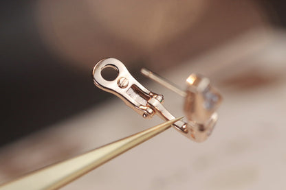 [Lunabriance]SERPENT PINK GOLD DIAMOND EARRINGS