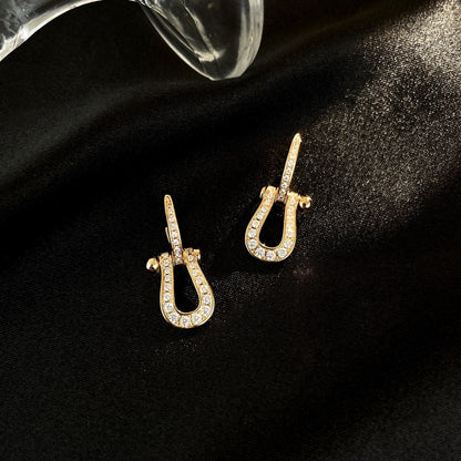 [Lunabriance]FORCE 10 FULL DIAMOND DROP EARRINGS MEDIUM MODEL