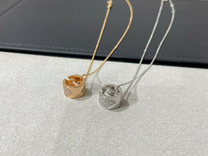 [Lunabriance]LIENS EVIDENCE DIAMOND PAVED NECKLACE