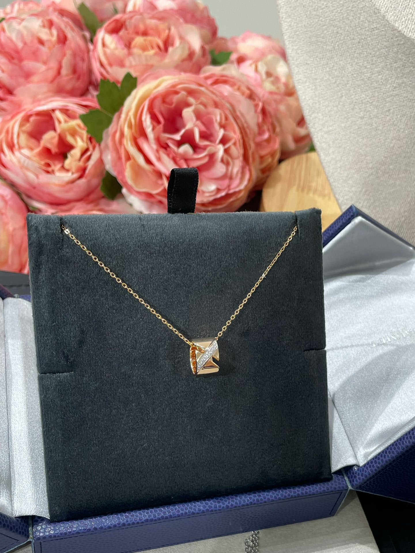 [Lunabriance]LIENS EVIDENCE DIAMOND NECKLACE