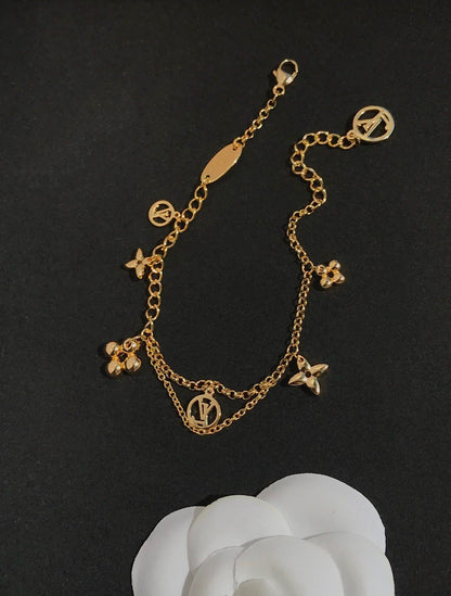 [Lunabriance]BLOOMING PINK GOLD MOP BRACELET