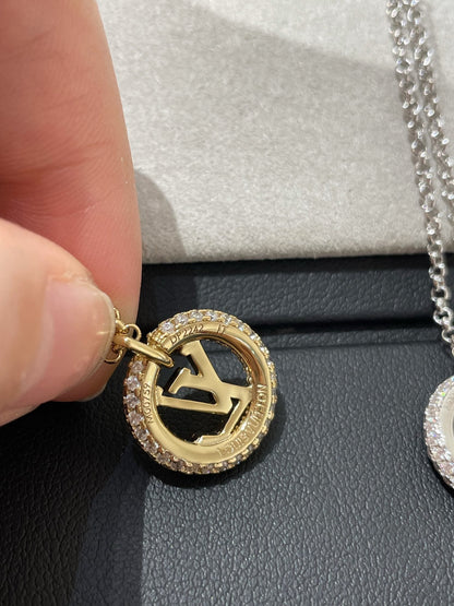 [Lunabriance]BY NIGHT DIAMOND PAVED NECKLACE