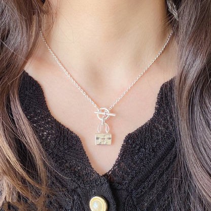 [Lunabriance]CONSTANCE PEDANT SILVER NECKLACE