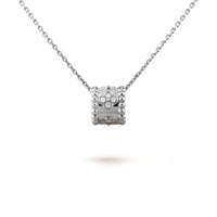 [Luna Brilliance]PERLEE PEDANT SIVLER DIAMOND NECKLACE