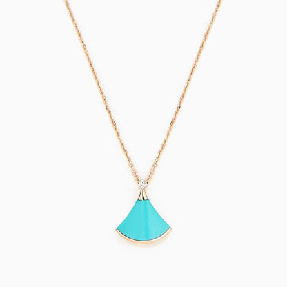 [Lunabriance]DREAM NECKLACE TURQUOISE PINK GOLD