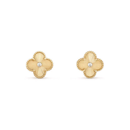 [Luna Brilliance]CLOVER  15MM DIAMOND EARRINGS COLLECTION