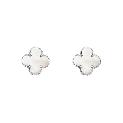 [Luna Brilliance]CLOVER SILVER 15MM EARRINGS COLLECTION