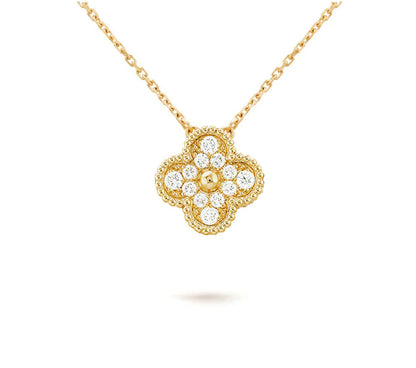 [Luna Brilliance]CLOVER 15MM SINGLE FLOWER NECKLACE COLLECTION