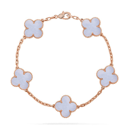[Luna Brilliance]CLOVER ROSE GOLD BRACELET COLLECTION,5 MOTIFS