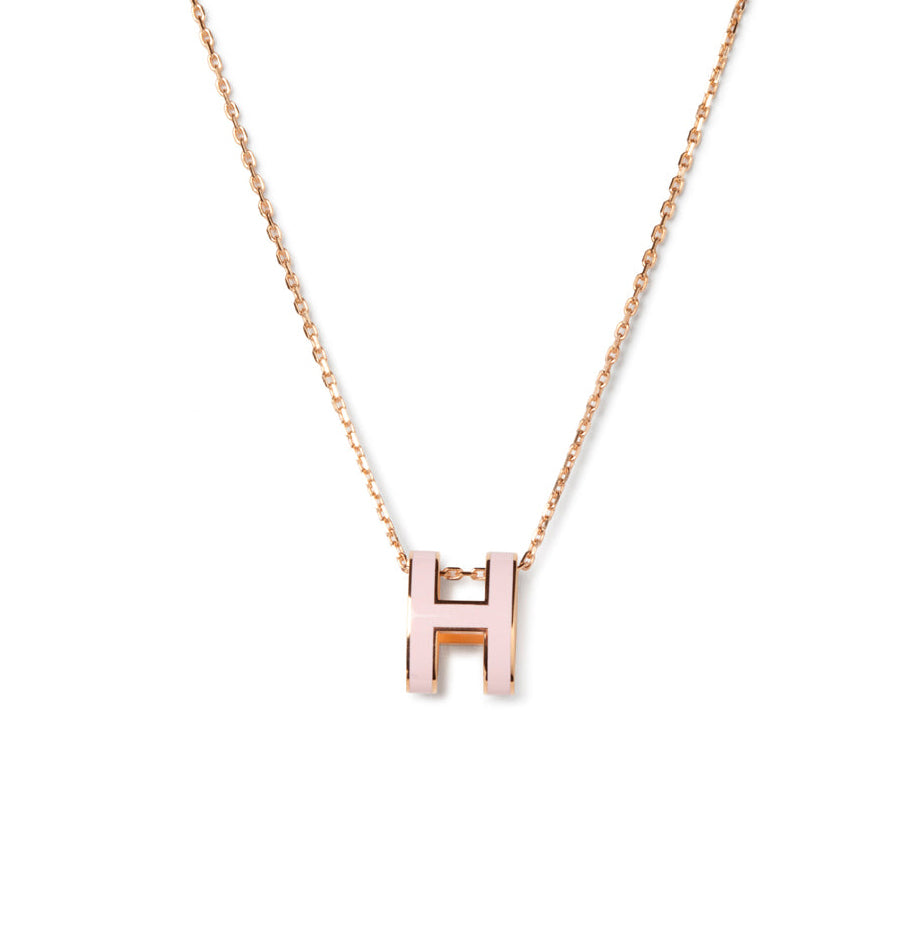 [Lunabriance]POP H PEDANT PINK GOLD