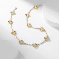[Luna Brilliance]CLOVER 10 MOTIFS LASER NECKLACE