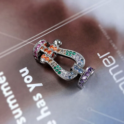 [Lunabriance]FORCE LARGE HORSESHOE  COLORED DIAMOND BRACELET ROSE GOLD