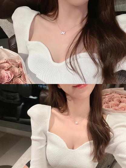 [Lunabriance]JEUX DE NECKLACE 1 DIAMOND