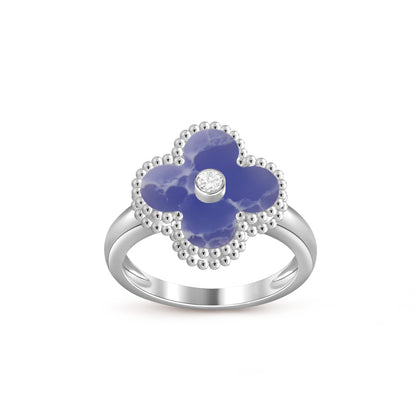 [Luna Brilliance]CLOVER SILVER DIOMND RING COLLECTION