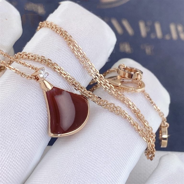 [Lunabriance]DREAM NECKLACE CARNELIAN 1 DIAMOND
