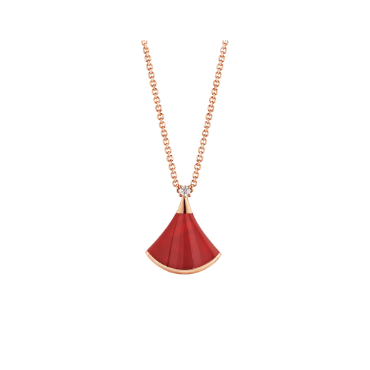 [Lunabriance]DREAM NECKLACE CARNELIAN 1 DIAMOND