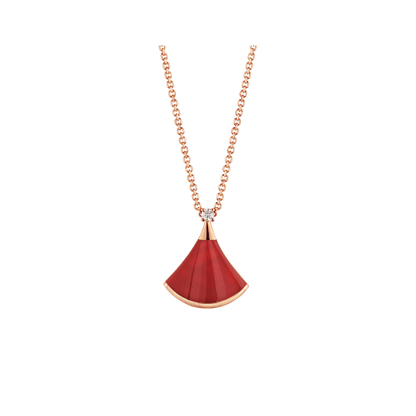 [Lunabriance]DREAM NECKLACE CARNELIAN 1 DIAMOND