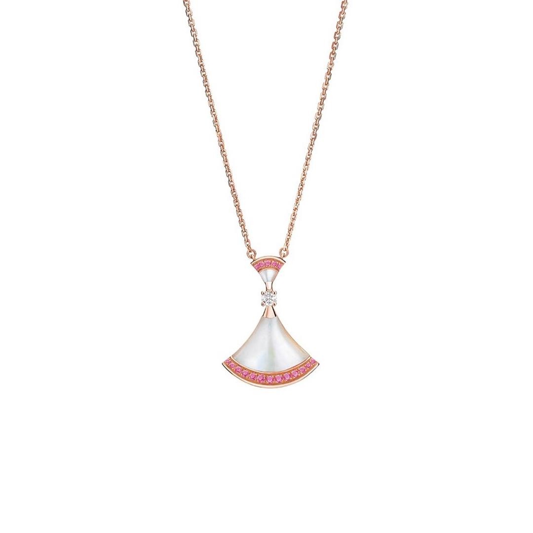 [Lunabriance]DREAM NECKLACE MOP PINK DIAMOND
