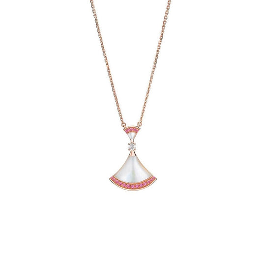 [Lunabriance]DREAM NECKLACE MOP PINK DIAMOND