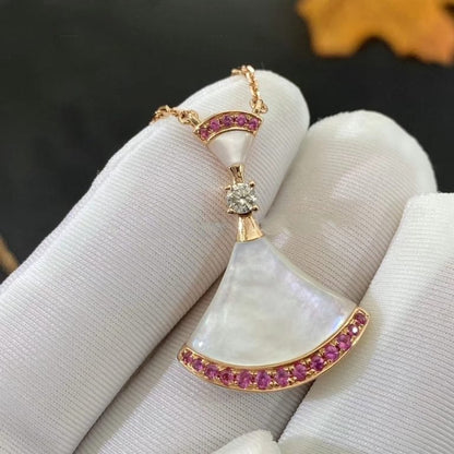 [Lunabriance]DREAM NECKLACE MOP PINK DIAMOND