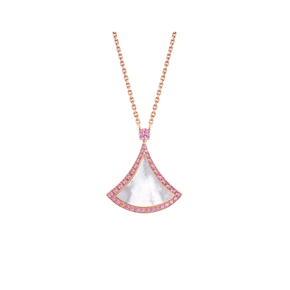 [Lunabriance]DREAM NECKLACE MOP DIAMOND PINK