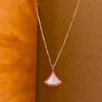 [Lunabriance]DREAM NECKLACE MOP DIAMOND PINK