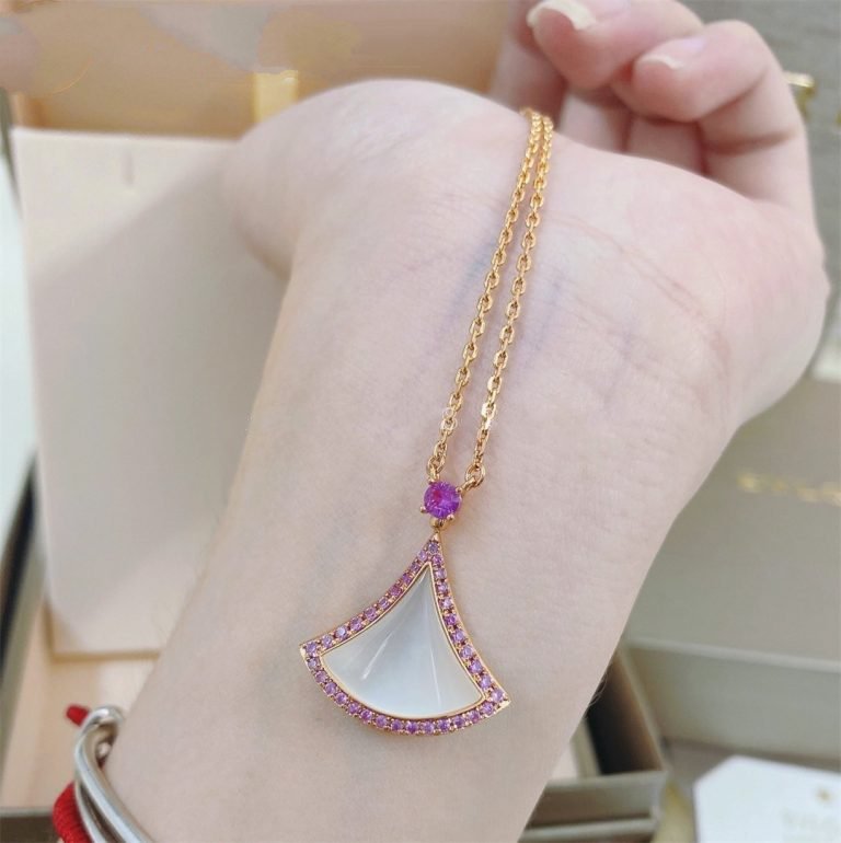 [Lunabriance]DREAM NECKLACE MOP DIAMOND PINK