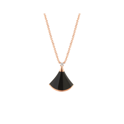 [Lunabriance]DREAM NECKLACE ONYX 1 DIAMOND