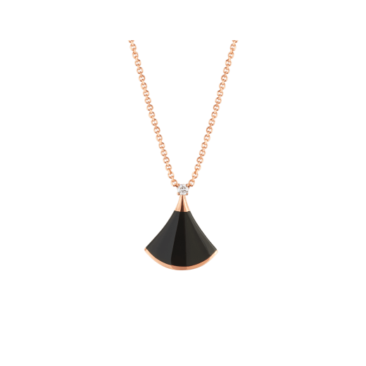 [Lunabriance]DREAM NECKLACE ONYX 1 DIAMOND