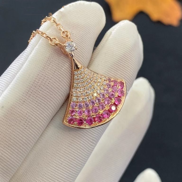 [Lunabriance]DREAM NECKLACE PINK GOLD PINK DIAMOND