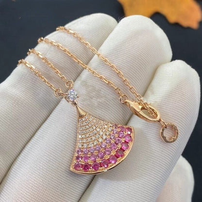 [Lunabriance]DREAM NECKLACE PINK GOLD PINK DIAMOND
