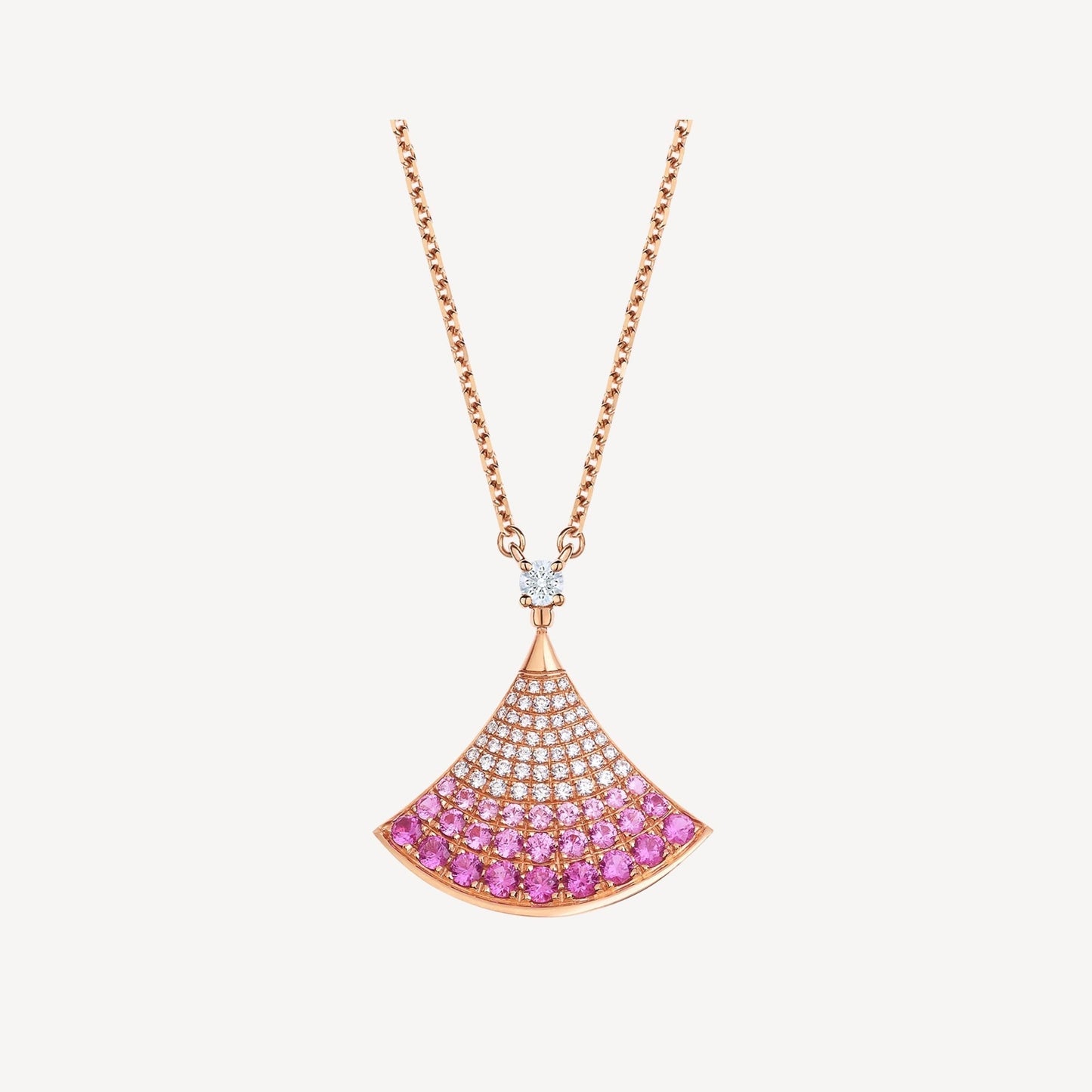 [Lunabriance]DREAM NECKLACE PINK GOLD PINK DIAMOND