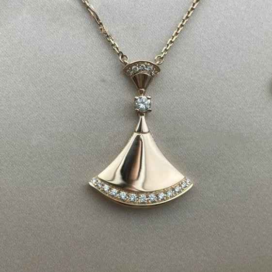 [Lunabriance]DREAM NECKLACE PINK GOLD DIAMOND