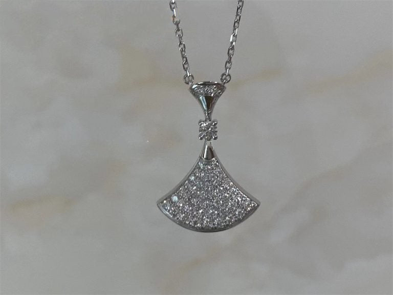 [Lunabriance]DREAM NECKLACE SILVER FULL DIAMOND