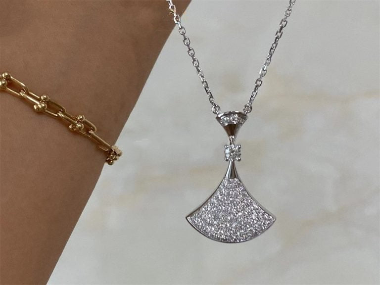 [Lunabriance]DREAM NECKLACE SILVER FULL DIAMOND