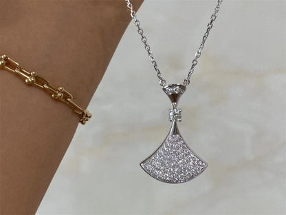 [Lunabriance]DREAM NECKLACE SILVER FULL DIAMOND