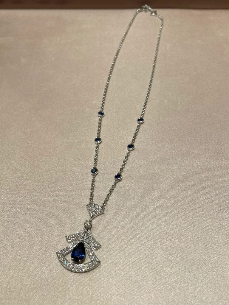 [Lunabriance]DREAM NECKLACE AGATE DIAMOND SILVER