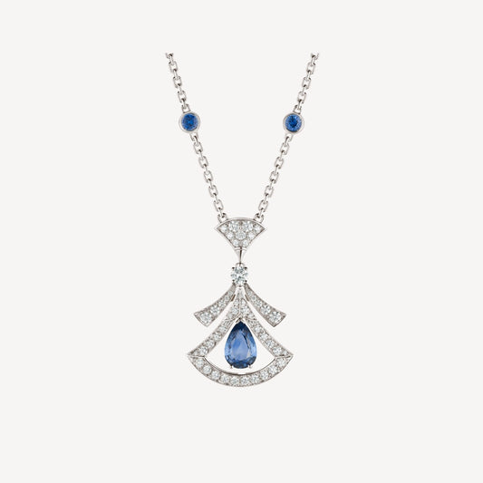 [Lunabriance]DREAM NECKLACE AGATE DIAMOND SILVER