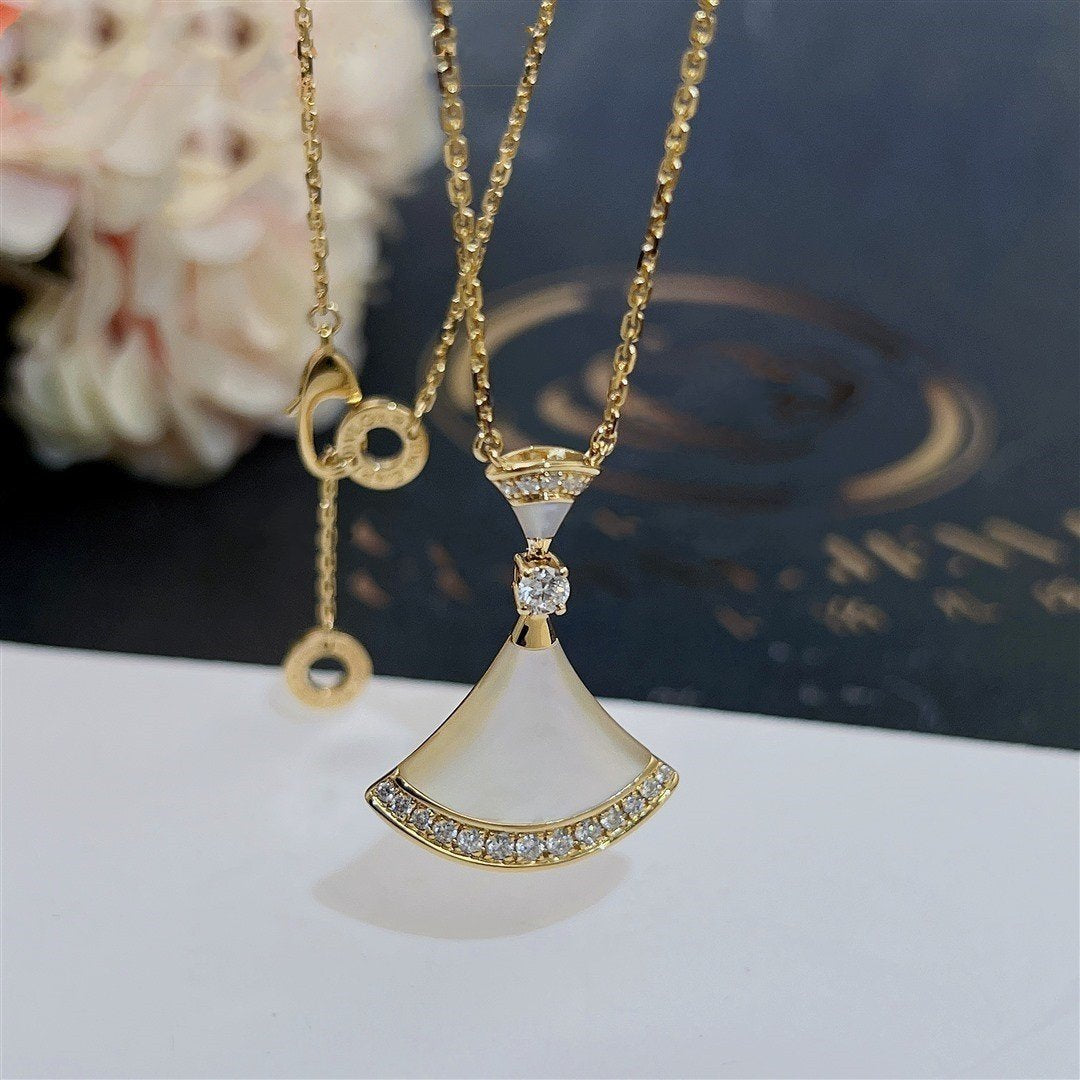 [Lunabriance]DREAM NECKLACE MOP GOLD DIAMOND