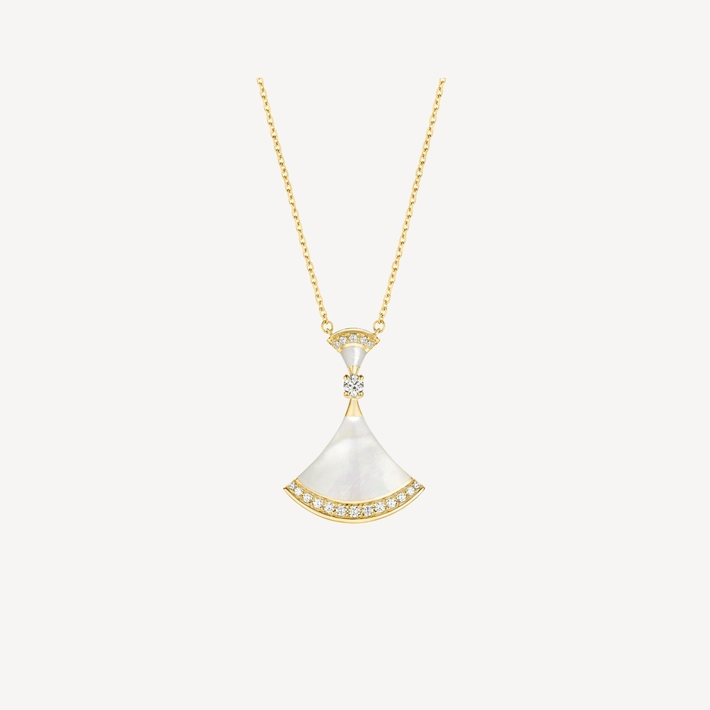 [Lunabriance]DREAM NECKLACE MOP GOLD DIAMOND