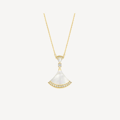 [Lunabriance]DREAM NECKLACE MOP GOLD DIAMOND