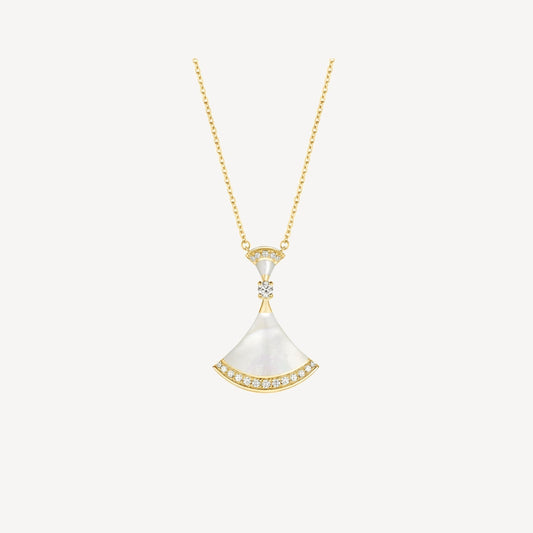 [Lunabriance]DREAM NECKLACE MOP GOLD DIAMOND