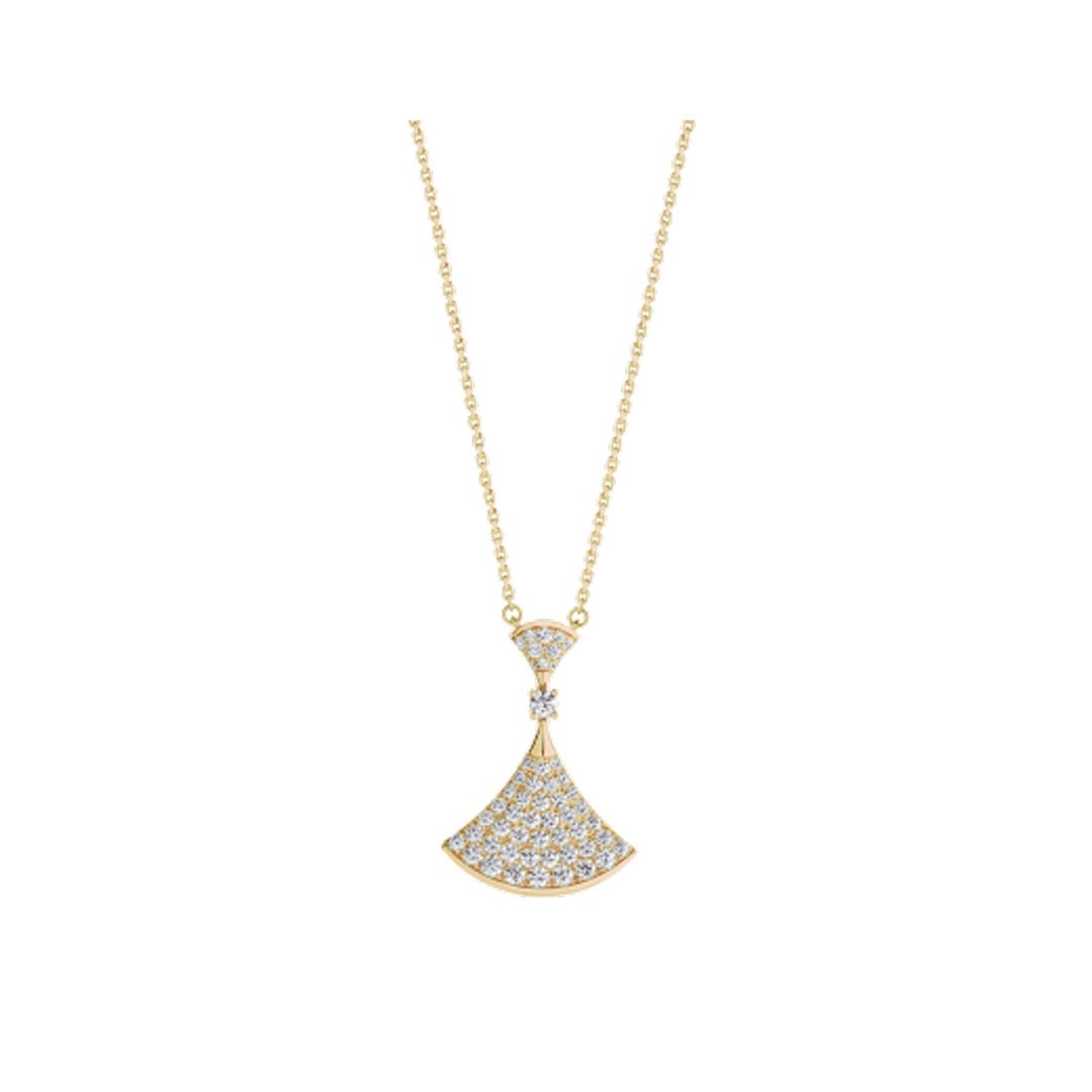 [Lunabriance]DREAM NECKLACE GOLD FULL DIAMOND