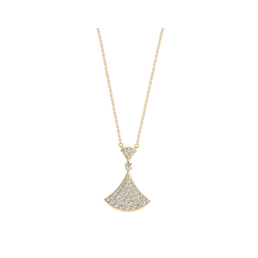 [Lunabriance]DREAM NECKLACE GOLD FULL DIAMOND