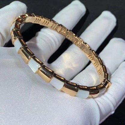 [Lunabriance]SERPENTI BRACELET PINK GOLD MOP
